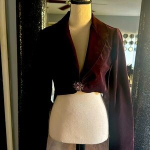Beautiful velvet cropped blazer 💜